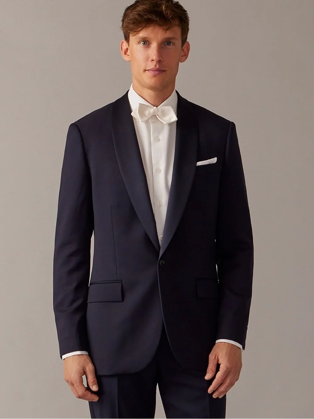 J.Crew Men’s Ludlow Slim Fit Shawl-Collar Tuxedo Jacket Italian Wool 40R Navy